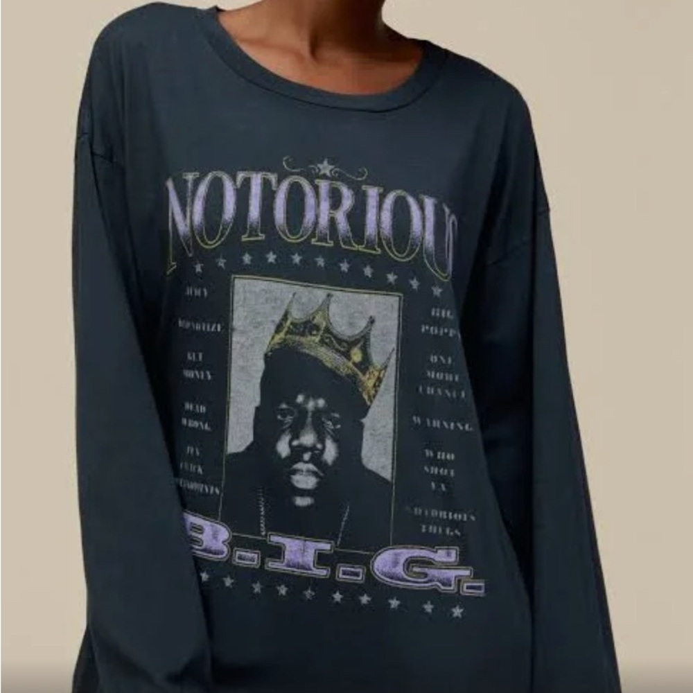 DAYDREAMER THE NOTORIOUS B.I.G. MERCH LONG SLEEVE SMALL NEW